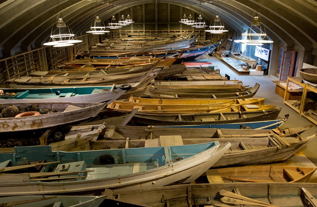 미에현 토바시 바다의 박물관 어선 전시실